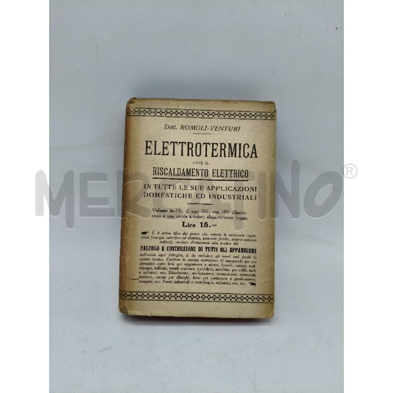 ELETTROTERMICA MANUALE HOEPLI | Mercatino dell'Usato Roma talenti 1