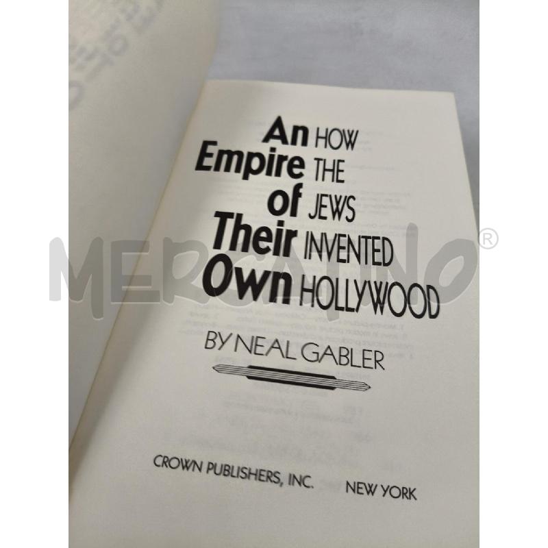 EMPIRE OF THEIR OWN HOW THE JEWS INVENTED HOLLYWOOD | Mercatino dell'Usato Roma talenti 4
