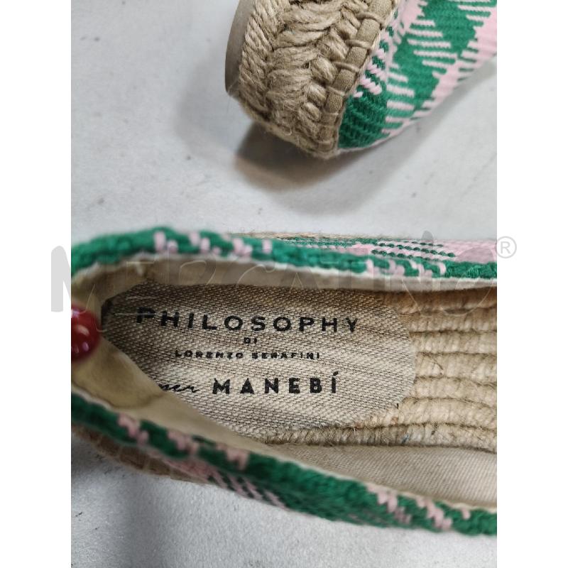 ESPADRILLAS D PHILOSOPHY MANEBI QUADR VER ROSA | Mercatino dell'Usato Roma talenti 3