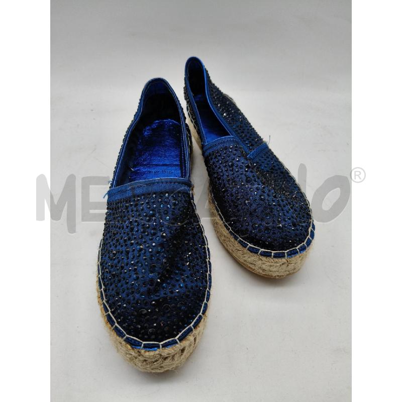 ESPADRILLAS D SARA LOPEZ BLU STRASS  | Mercatino dell'Usato Roma talenti 1