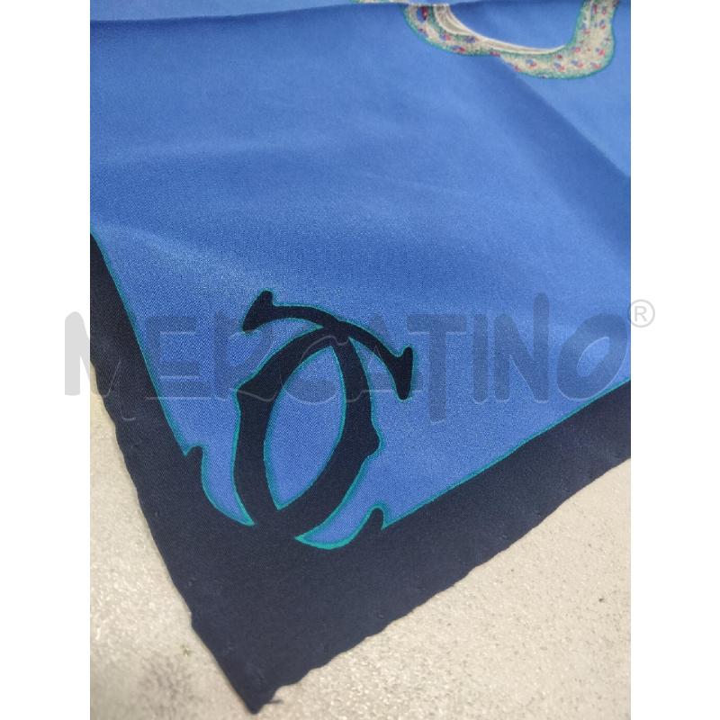 FAZZOLETTO D CARTIER BLU BORDI NE CERCHIO LEOPAR  | Mercatino dell'Usato Roma talenti 3
