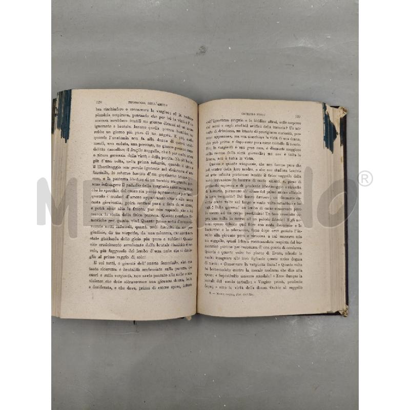 FISIOLOGIA DELL'AMORE PAOLO MANTEGAZZA 1882 | Mercatino dell'Usato Roma talenti 4