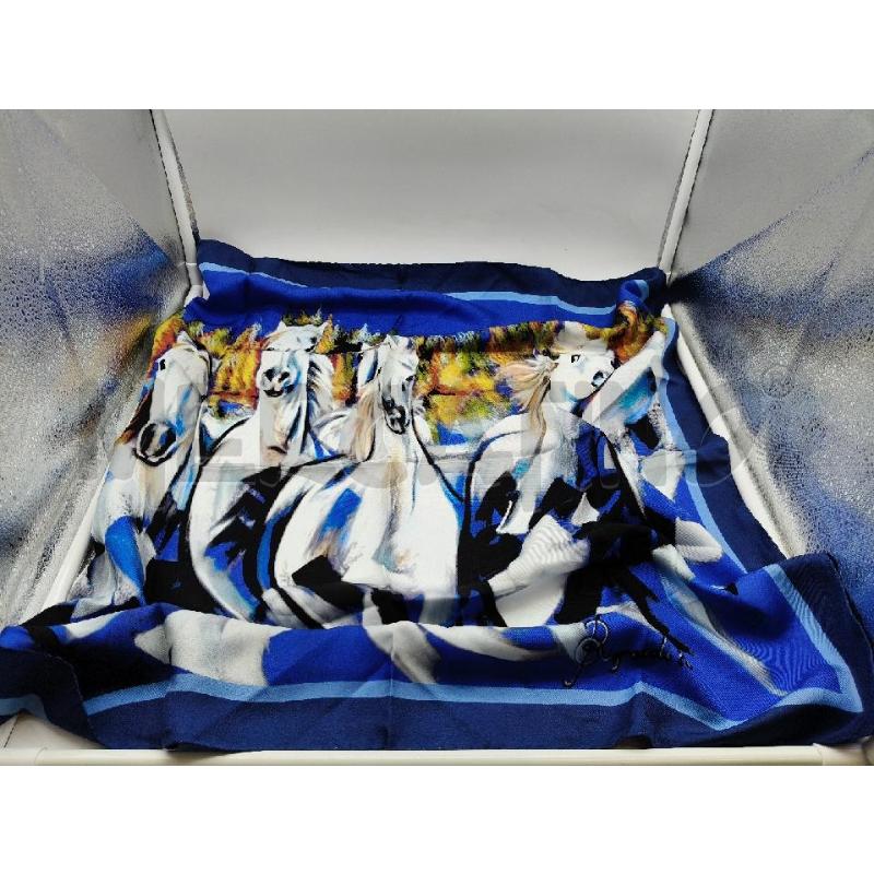 FOULARD BIGNARDI RUGGIER BLUETTE CAVALLI | Mercatino dell'Usato Roma talenti 2