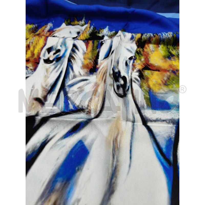 FOULARD BIGNARDI RUGGIER BLUETTE CAVALLI | Mercatino dell'Usato Roma talenti 3