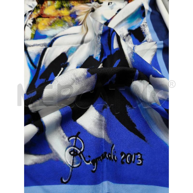 FOULARD BIGNARDI RUGGIER BLUETTE CAVALLI | Mercatino dell'Usato Roma talenti 4