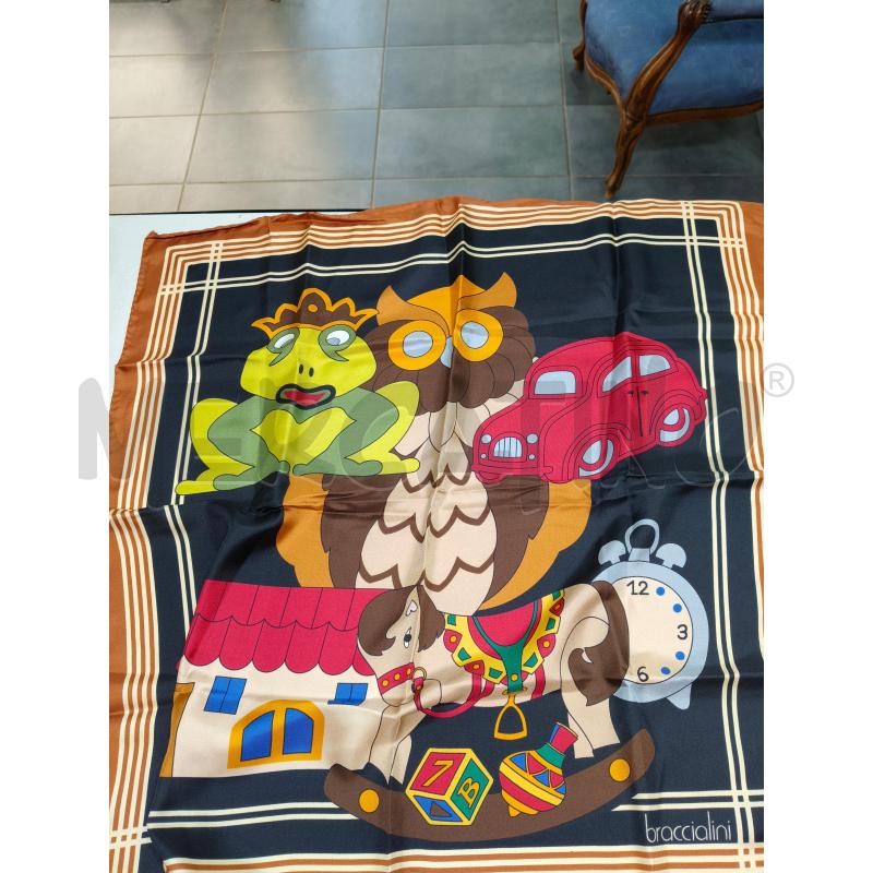 FOULARD BRACCIALINI NERO CONRICE RUGG GUFO RANA CAVALLUCCIO | Mercatino dell'Usato Roma talenti 1
