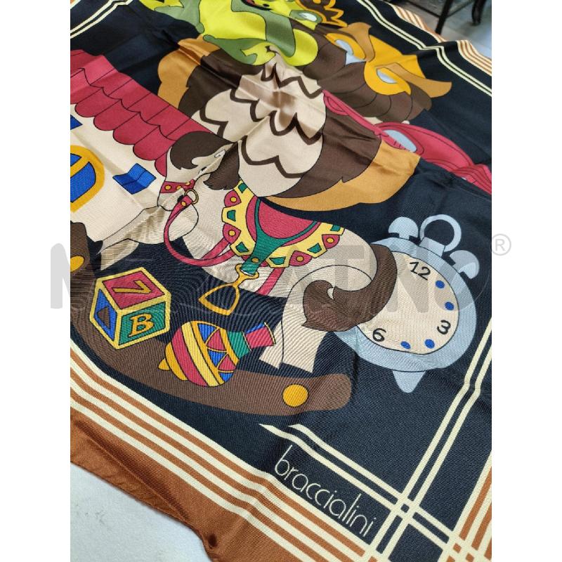 FOULARD BRACCIALINI NERO CONRICE RUGG GUFO RANA CAVALLUCCIO | Mercatino dell'Usato Roma talenti 3