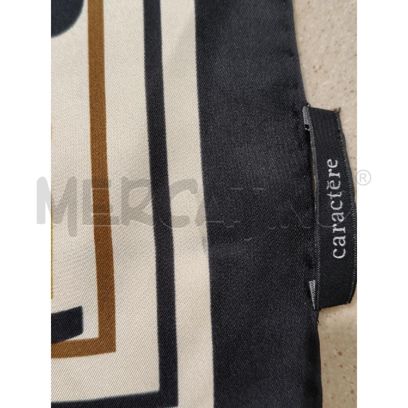 FOULARD CARACTERE SENAPE NERO FANTASIA  | Mercatino dell'Usato Roma talenti 2