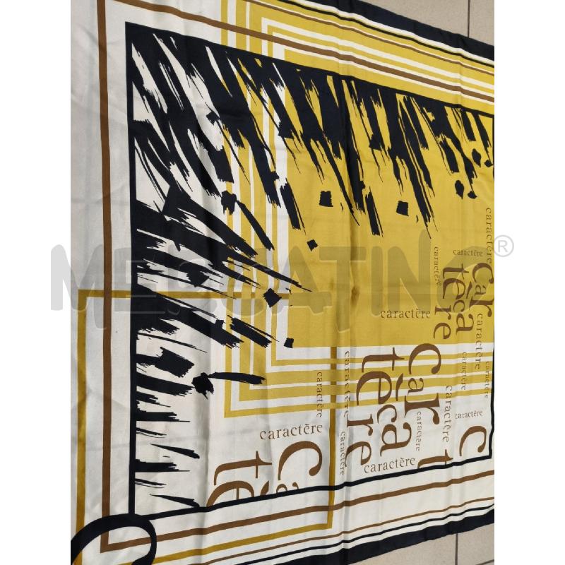 FOULARD CARACTERE SENAPE NERO FANTASIA  | Mercatino dell'Usato Roma talenti 4