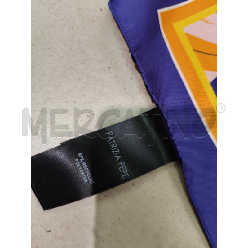 FOULARD PATRIZIA PEPE VIOLA FANT NE ARA  | Mercatino dell'Usato Roma talenti 3