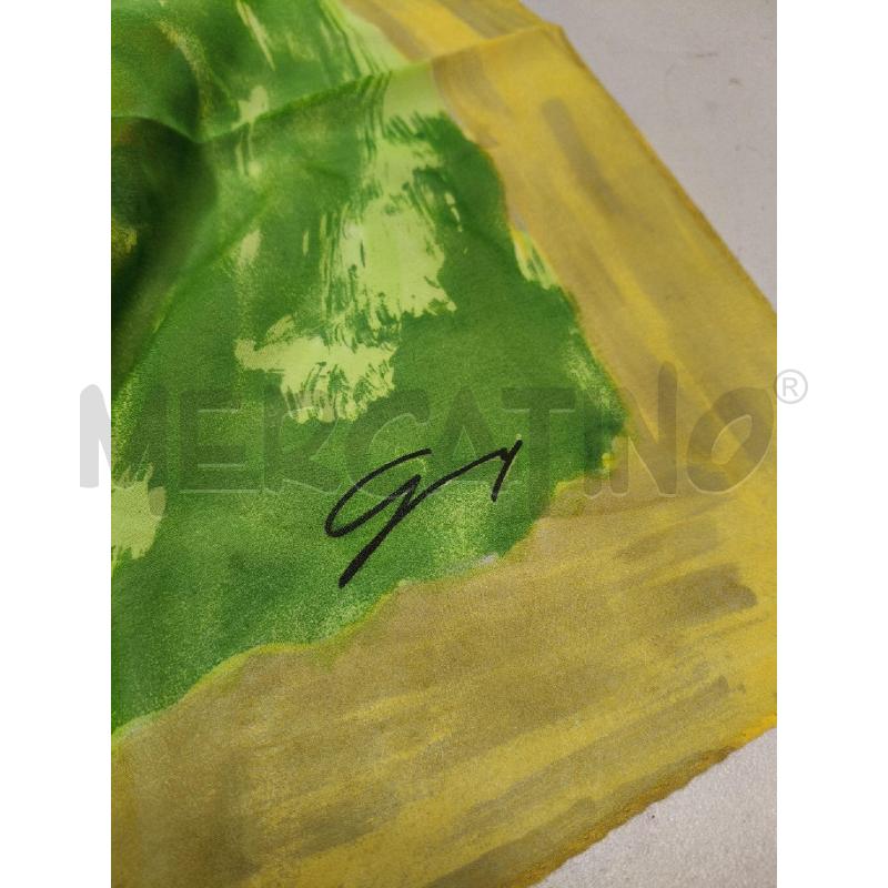 FOULARD SETA GENNY GIALLO VERDE PENNEL  | Mercatino dell'Usato Roma talenti 4