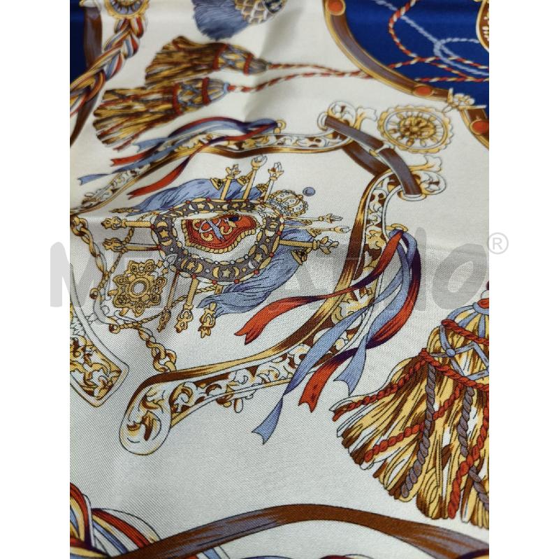 FOULARD SETA INTREND PANNA BLU EL ST NAPPINE | Mercatino dell'Usato Roma talenti 3