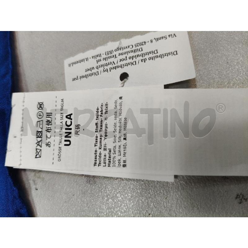 FOULARD SETA INTREND PANNA BLU EL ST NAPPINE | Mercatino dell'Usato Roma talenti 4