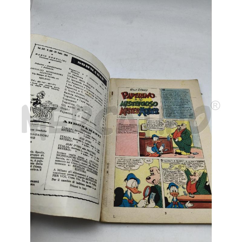 FUMETTO TOPOLINO 109 | Mercatino dell'Usato Roma talenti 3