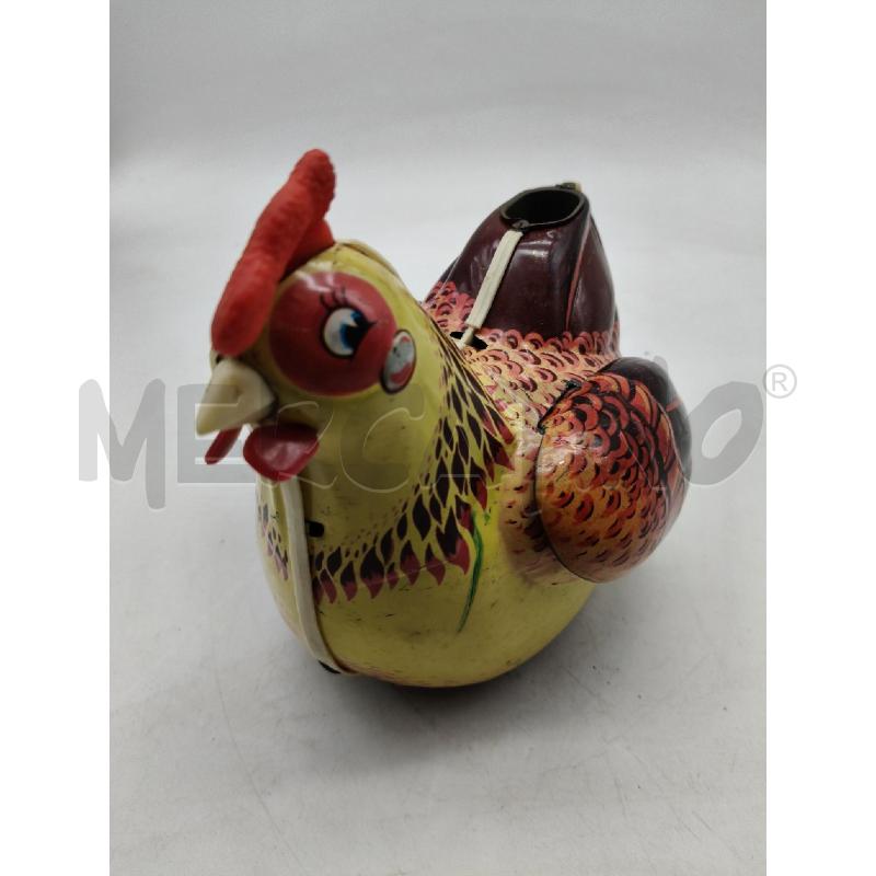 GALLINA IN LATTA GIOCATTOLO VINTAGE DA RIV | Mercatino dell'Usato Roma talenti 1