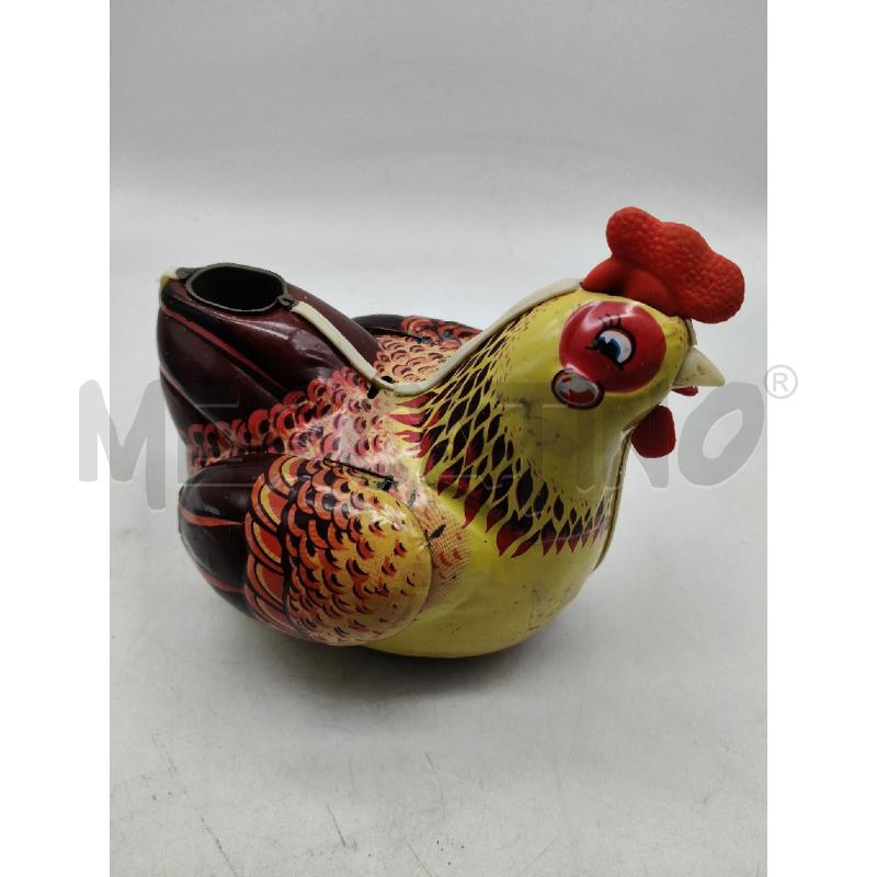 GALLINA IN LATTA GIOCATTOLO VINTAGE DA RIV | Mercatino dell'Usato Roma talenti 2