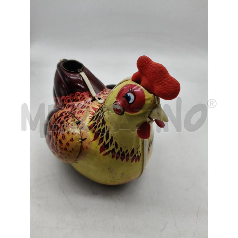 GALLINA IN LATTA GIOCATTOLO VINTAGE DA RIV | Mercatino dell'Usato Roma talenti 4