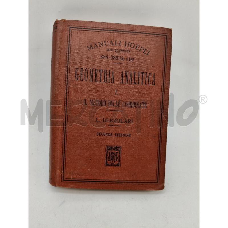 GEOMETRIA ANALITICA MANUALE HOEPLI | Mercatino dell'Usato Roma talenti 1