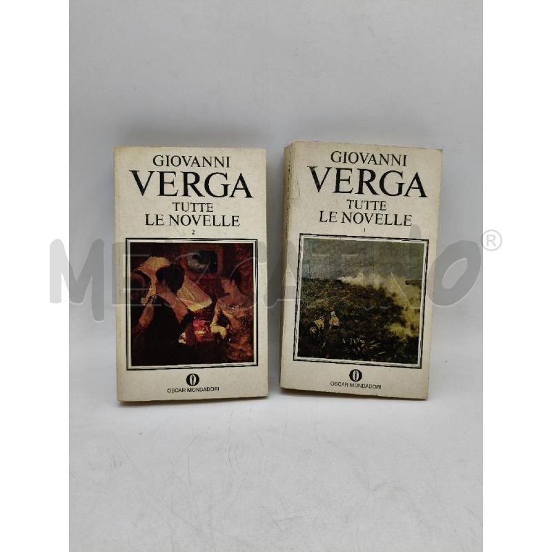 GIOVANNI VERGA TUTTE LE NOVELLE 2VV | Mercatino dell'Usato Roma talenti 1