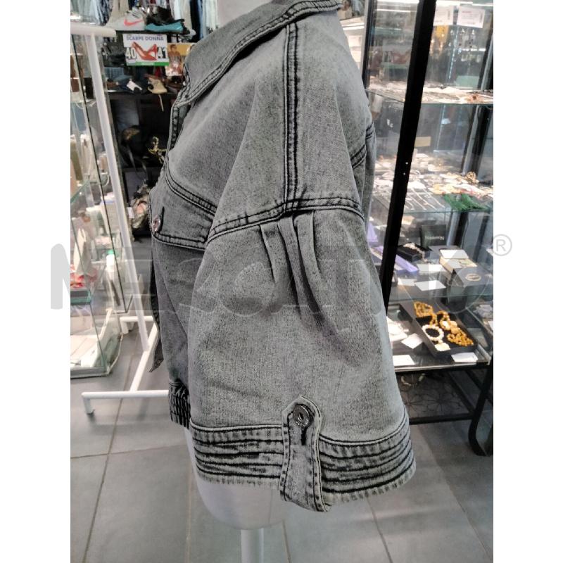 GIUBBINO DENIM TWIN SET ACTITUDE NERO DELAVE MAN CORTA AMPIA  | Mercatino dell'Usato Roma talenti 2