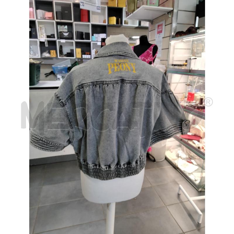 GIUBBINO DENIM TWIN SET ACTITUDE NERO DELAVE MAN CORTA AMPIA  | Mercatino dell'Usato Roma talenti 3