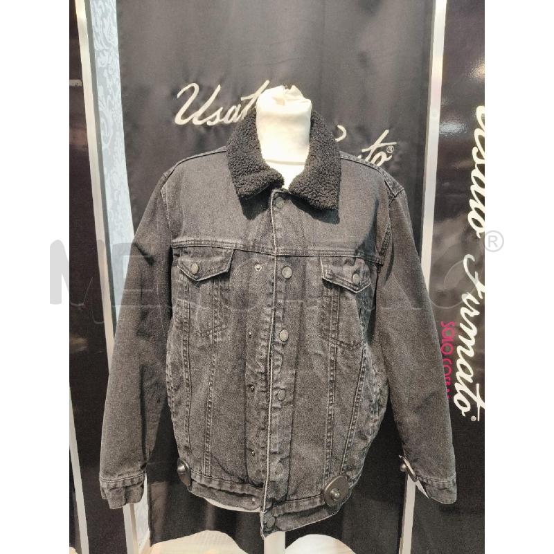 GIUBBINO UOMO DENIM PULL BEAR NERO INT SHERPA | Mercatino dell'Usato Roma talenti 1