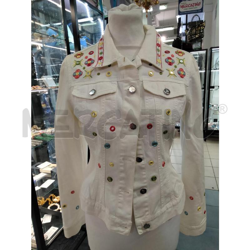 GIUBBOTTO D VINT BLUMARINE PANNA SPECHIE COL  | Mercatino dell'Usato Roma talenti 1