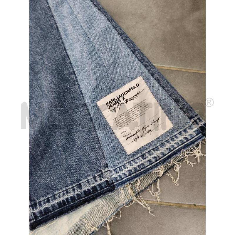 GONNA LU KARL LAGERFELD DENIM PATCHWORK | Mercatino dell'Usato Roma talenti 2