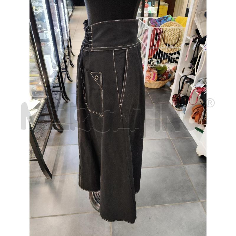 GONNA MAX MARA MIDI TRAPEZIO NERO CUC BIA  | Mercatino dell'Usato Roma talenti 3