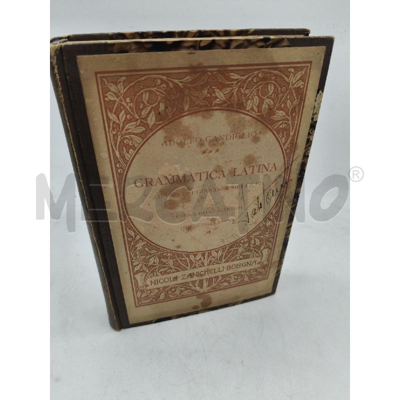 GRAMMATICA LATINA ZANICHELLI EDITORE 1916 | Mercatino dell'Usato Roma talenti 3