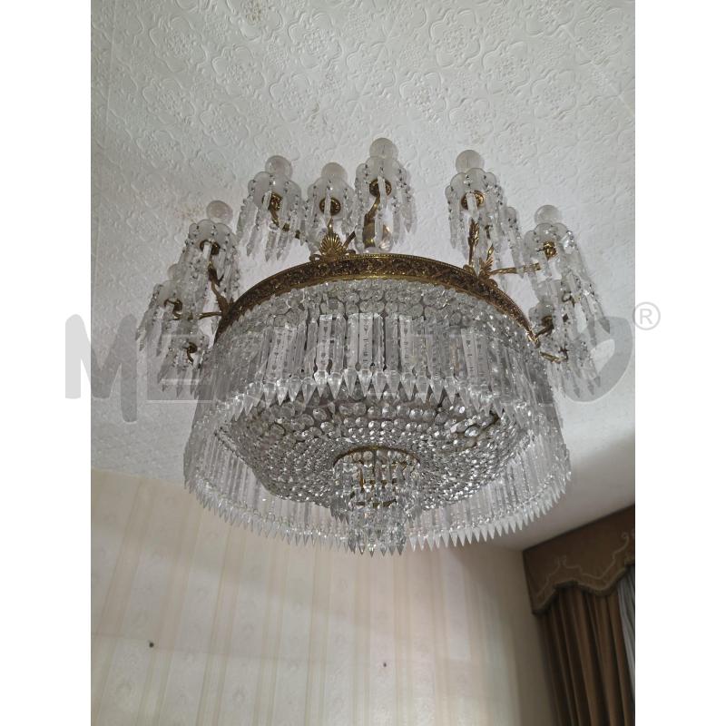 GRANDE LAMPADARIO GOCCE CRISTALLO | Mercatino dell'Usato Roma talenti 2