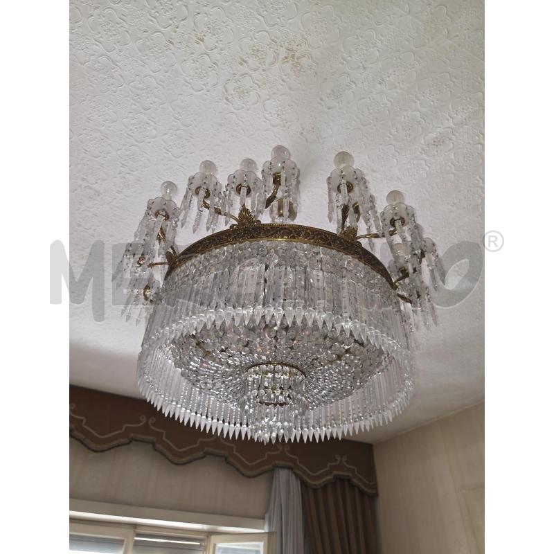 GRANDE LAMPADARIO GOCCE CRISTALLO | Mercatino dell'Usato Roma talenti 3