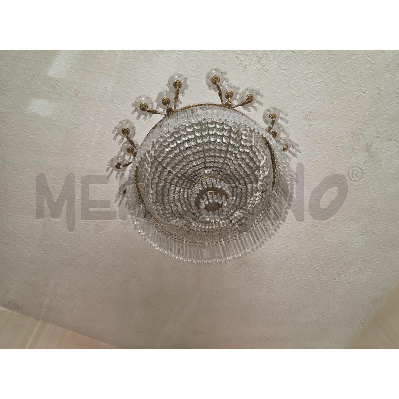 GRANDE LAMPADARIO GOCCE CRISTALLO | Mercatino dell'Usato Roma talenti 5