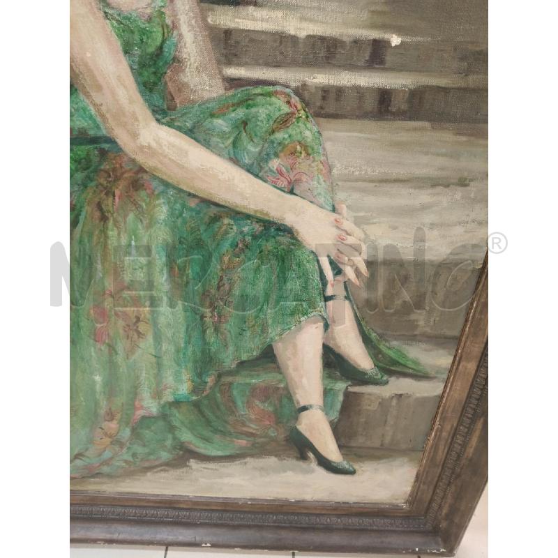GRANDE QUADRO OLIO RITRATTO  | Mercatino dell'Usato Roma talenti 3