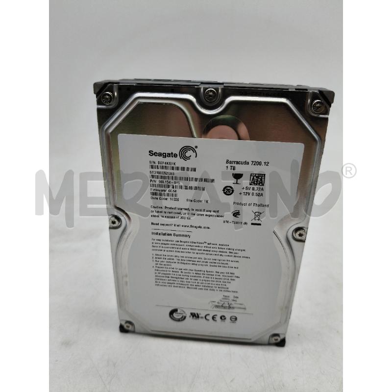 HARD DISK SATA SEGATE BARRACUDA 1TB | Mercatino dell'Usato Roma talenti 2