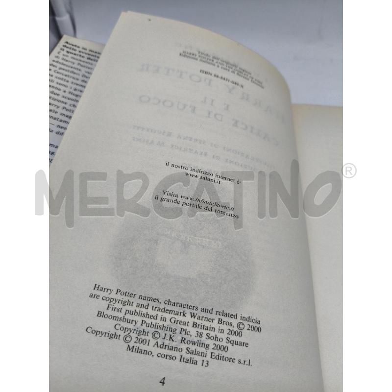 HARRY POTTER E IL CALICE DI FUOCO | Mercatino dell'Usato Roma talenti 4