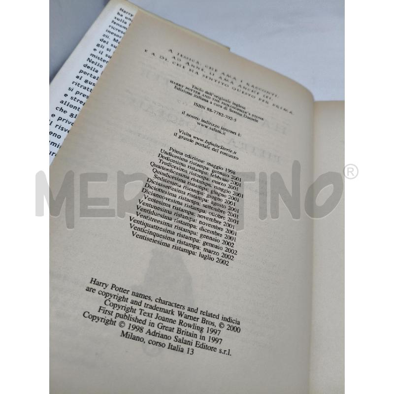 HARRY POTTER E LA PIETRA FILOSOFALE LUGLIO 2002 | Mercatino dell'Usato Roma talenti 2