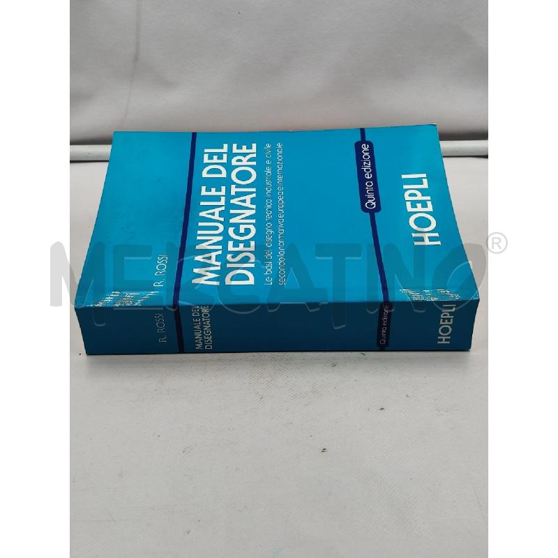 IL MANUALE DEL DISEGNATORE HOEPLI QUINTA EDIZIONE | Mercatino dell'Usato Roma talenti 3