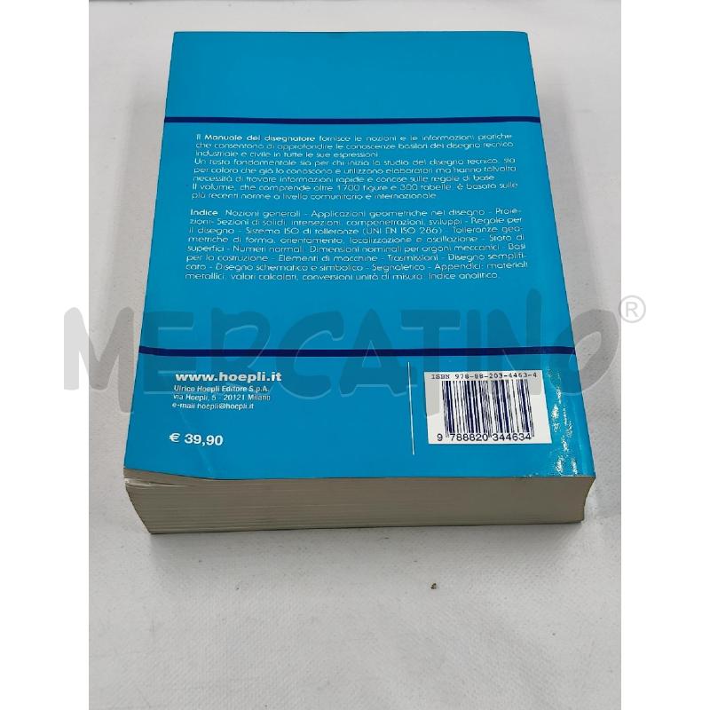 IL MANUALE DEL DISEGNATORE HOEPLI QUINTA EDIZIONE | Mercatino dell'Usato Roma talenti 4
