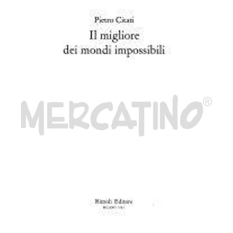 IL MIGLIORE DEI MONDI IMPOSSIBILI | Mercatino dell'Usato Roma talenti 1