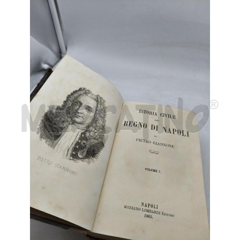 ISTORIA CIVILE DEL REGNO DI NAPOLI  2 VOLUMI 1865 | Mercatino dell'Usato Roma talenti 3