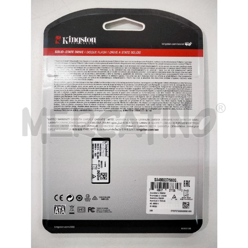 KINGSTON A400 SSD DRIVE 960GB | Mercatino dell'Usato Roma talenti 2