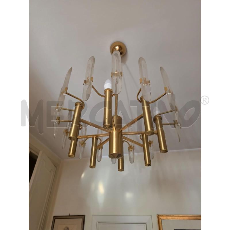 LAMPADARIO C/OTTONE 8L DESIGN | Mercatino dell'Usato Roma talenti 1