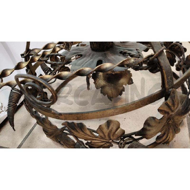 LAMPADARIO FERRO FOGLIE | Mercatino dell'Usato Roma talenti 4