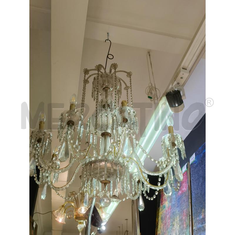LAMPADARIO GRANDE CRISTALLO 8L  | Mercatino dell'Usato Roma talenti 3