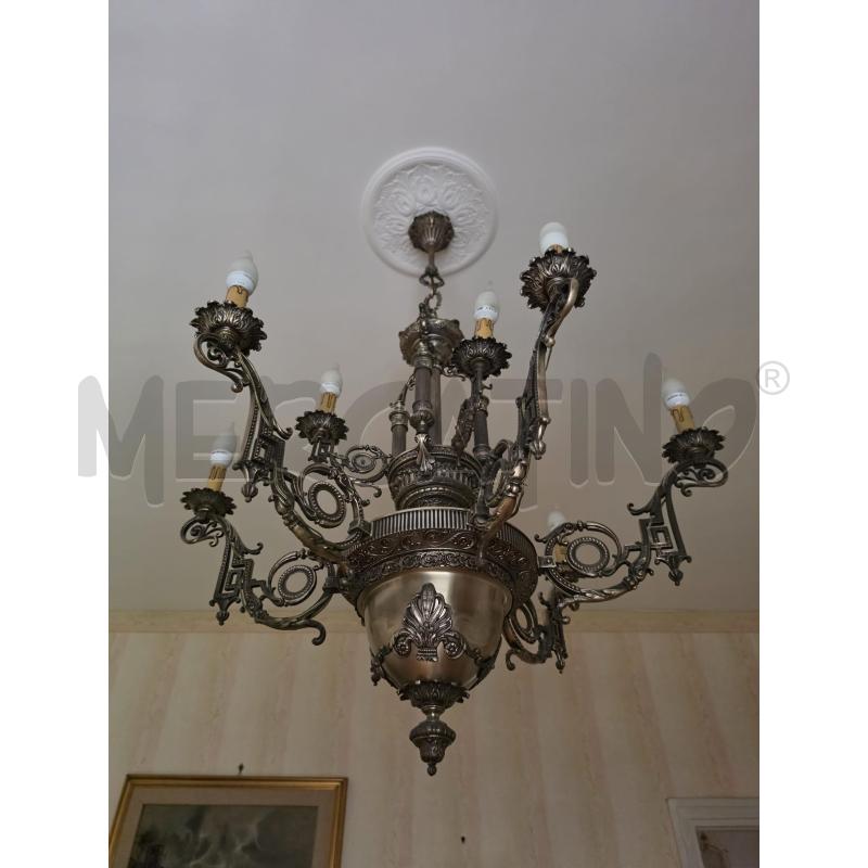 LAMPADARIO GRANDE MET 11L | Mercatino dell'Usato Roma talenti 1