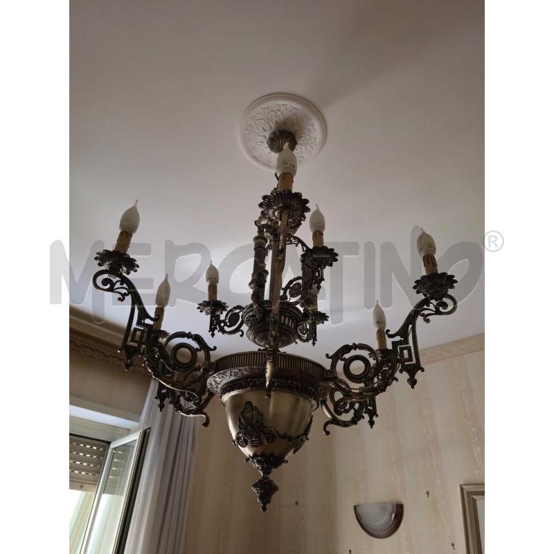 LAMPADARIO GRANDE MET 11L | Mercatino dell'Usato Roma talenti 2