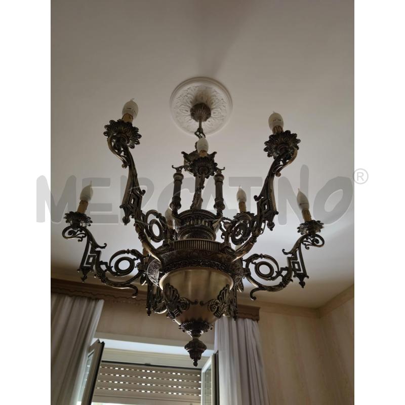LAMPADARIO GRANDE MET 11L | Mercatino dell'Usato Roma talenti 3