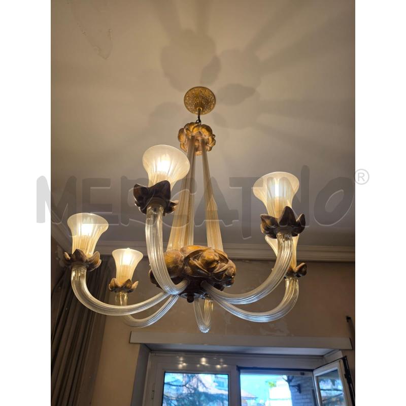 LAMPADARIO MURANO 6L  | Mercatino dell'Usato Roma talenti 1