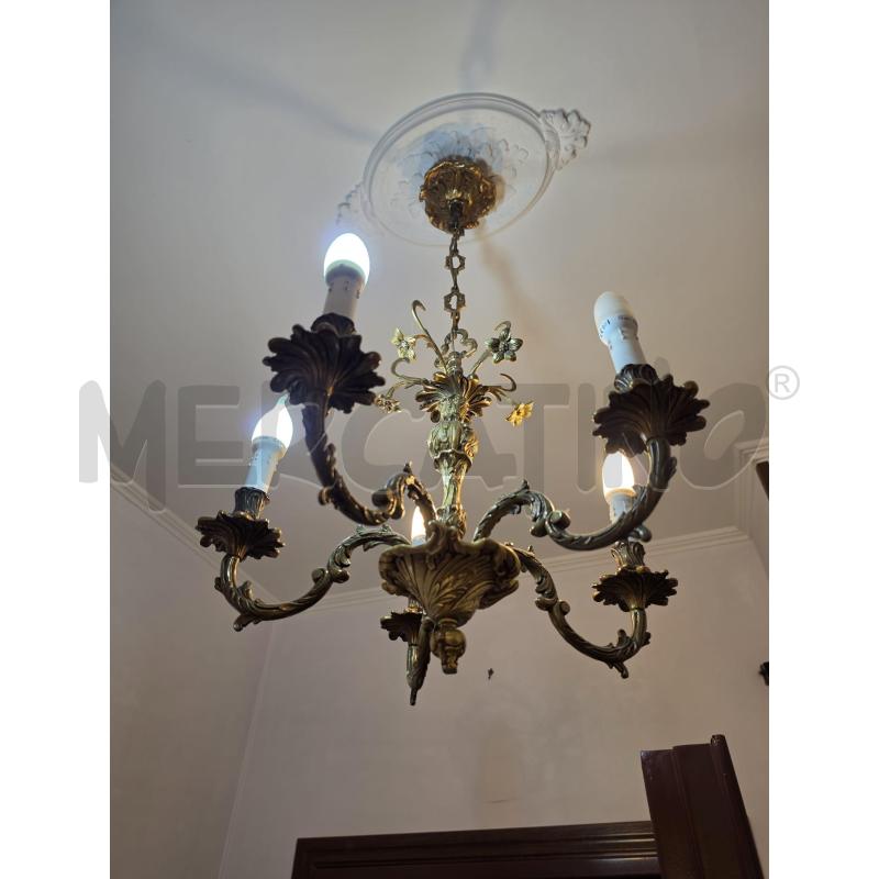 LAMPADARIO OTTONE 5L | Mercatino dell'Usato Roma talenti 1